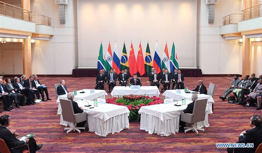 Xi urges BRICS to promote open world economy, multilateralism, common development