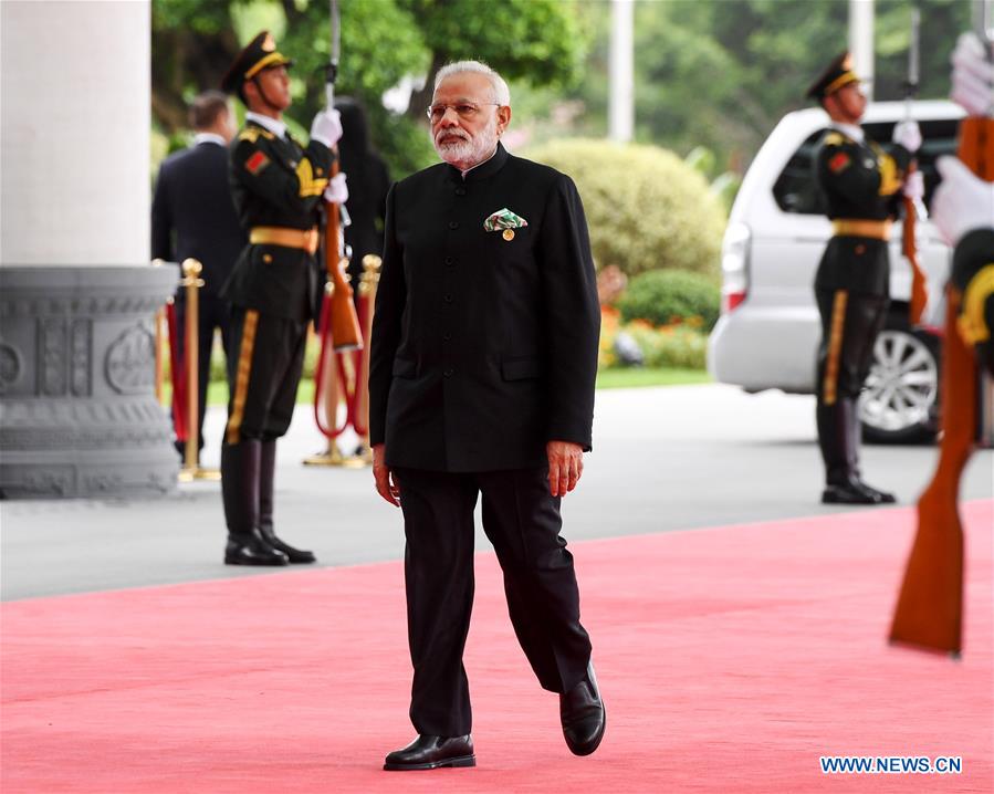 Leaders of BRICS countries arrive at Xiamen Int'l Conference Center