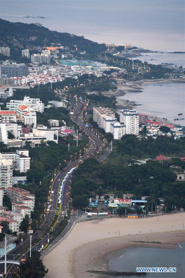 Amazing night view of Xiamen, host city for 2017 BRICS Summit