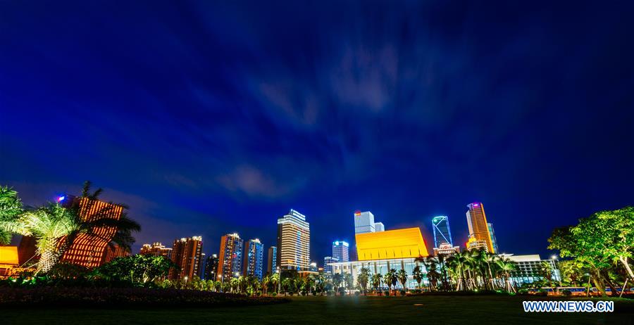 Amazing night view of Xiamen, host city for 2017 BRICS Summit