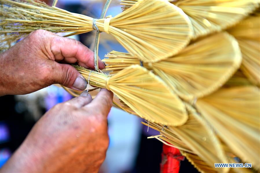 Traditional crafts presented during intangible cultural heritage show in Guangxi