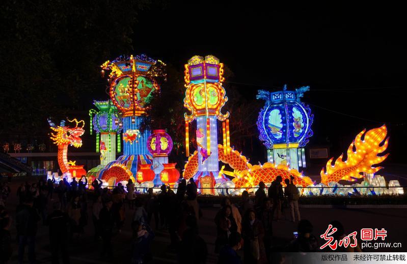 Scenery of lantern show in SE China’s Guangzhou