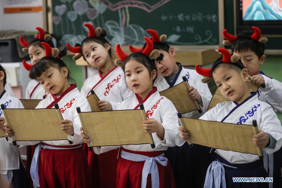 Students return to school for new semester in China