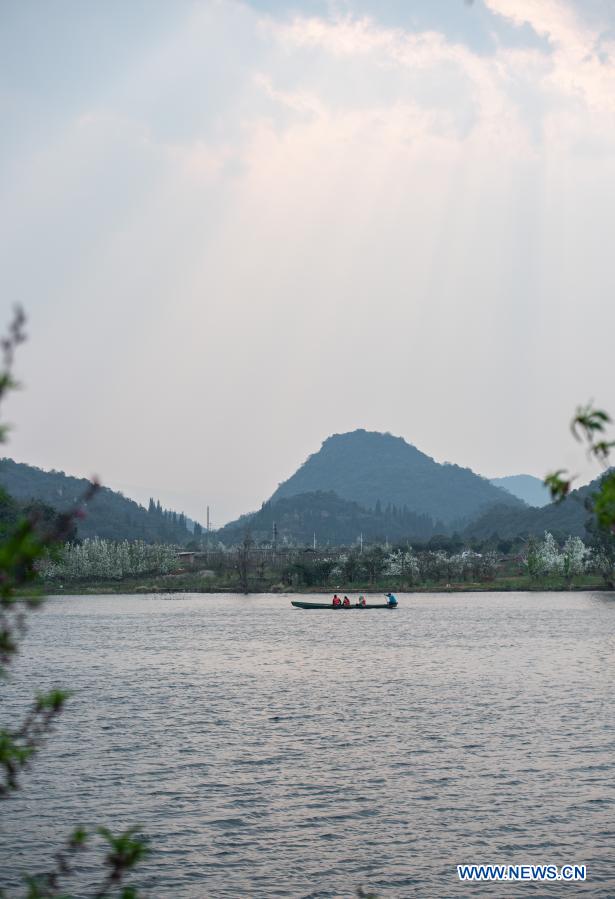 Scenery at Puzhehei national wetland park in Yunnan