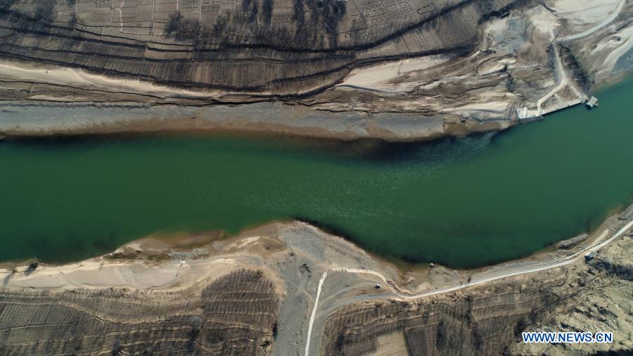 View of Ningxia section of Yellow River