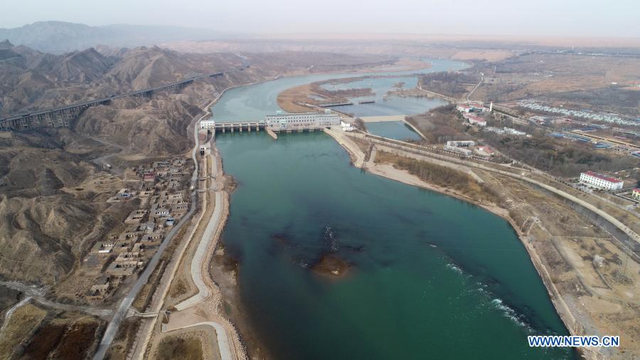 View of Ningxia section of Yellow River