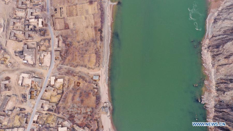 View of Ningxia section of Yellow River