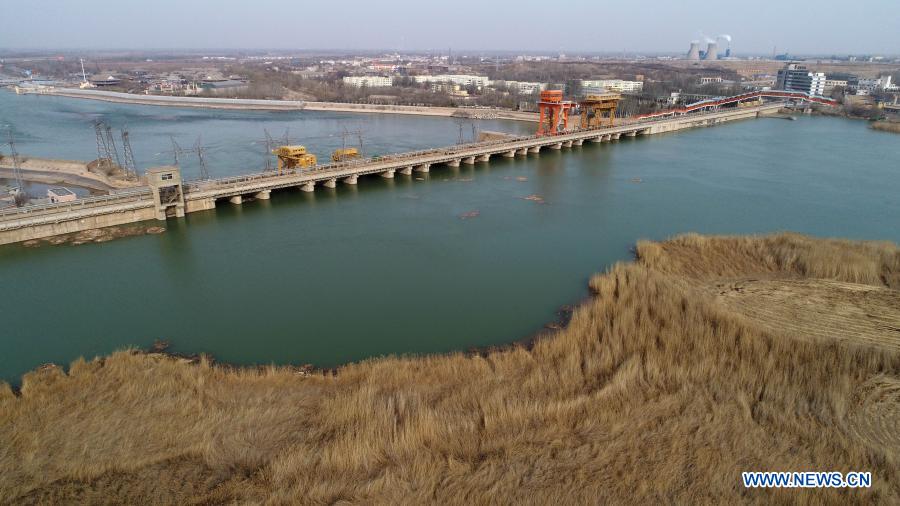 View of Ningxia section of Yellow River