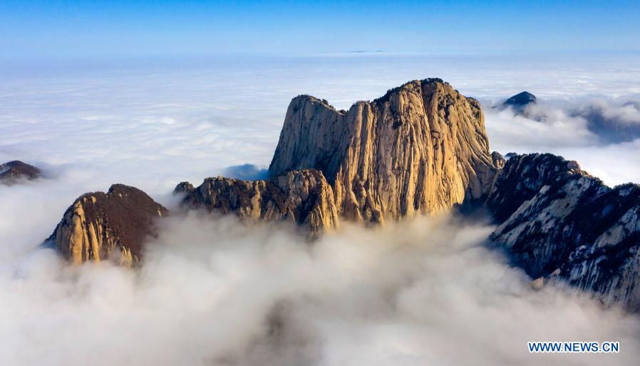 Scenery of Mount Huashan in Shaanxi