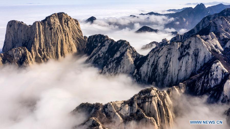 Scenery of Mount Huashan in Shaanxi