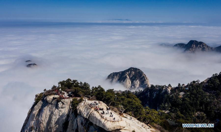 Scenery of Mount Huashan in Shaanxi