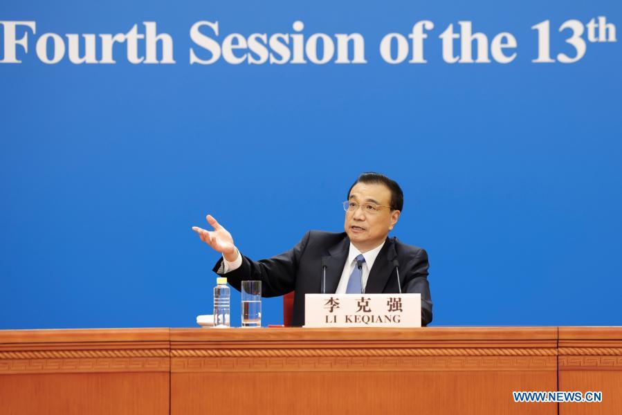 Chinese premier meets press after annual legislative session