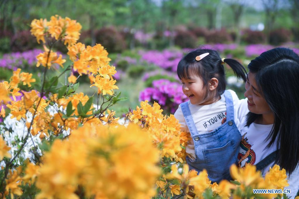 Flowers in full bloom as temperature rises in Changxing, E China