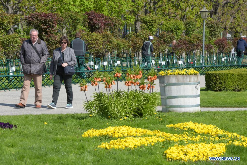 Spring scenery in Vienna, Austria