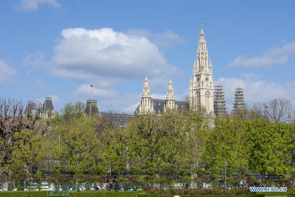 Spring scenery in Vienna, Austria