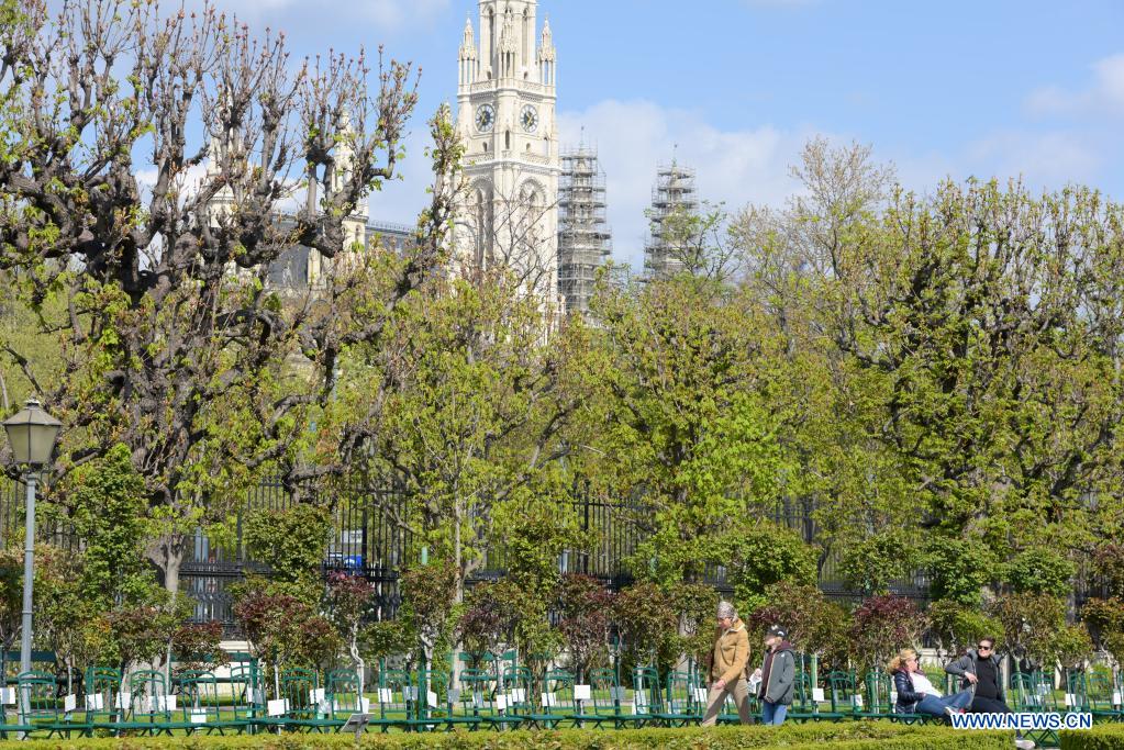 Spring scenery in Vienna, Austria