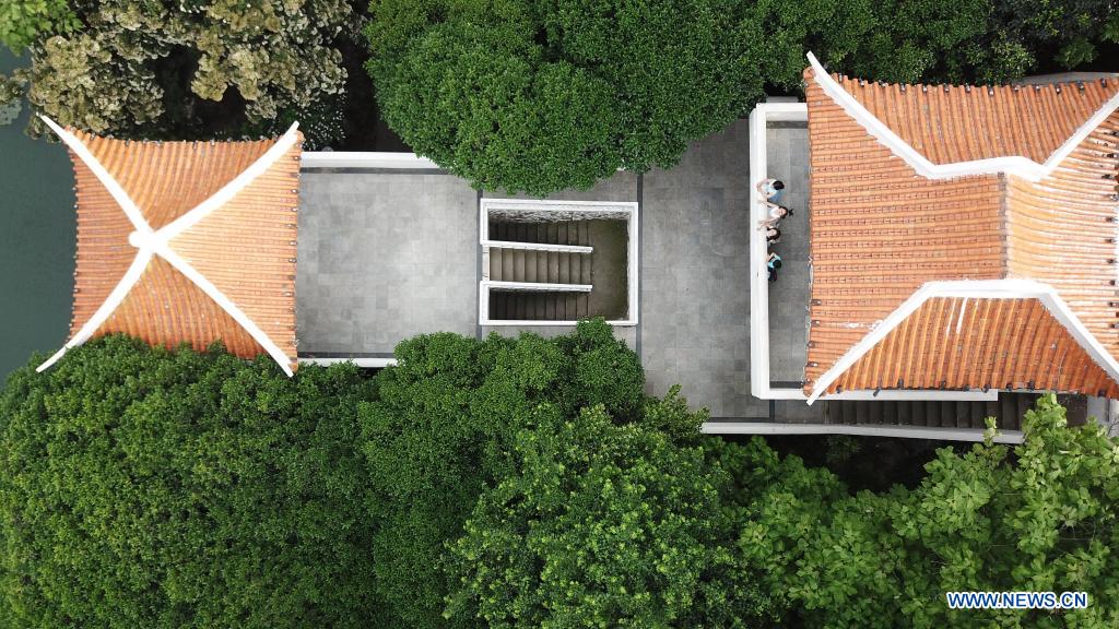 View of Huancheng Park in Hefei, east China's Anhui