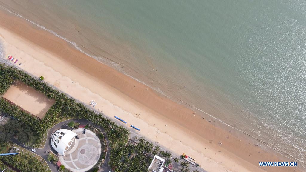 Aerial view of S China's Haikou