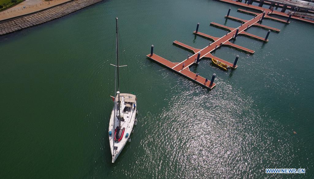 Aerial view of S China's Haikou