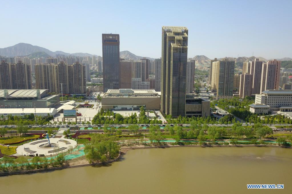 Scenery of Yellow River section in Lanzhou