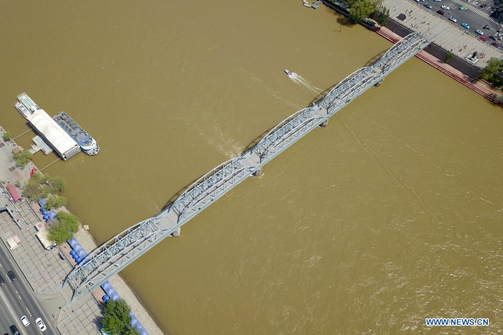 Scenery of Yellow River section in Lanzhou