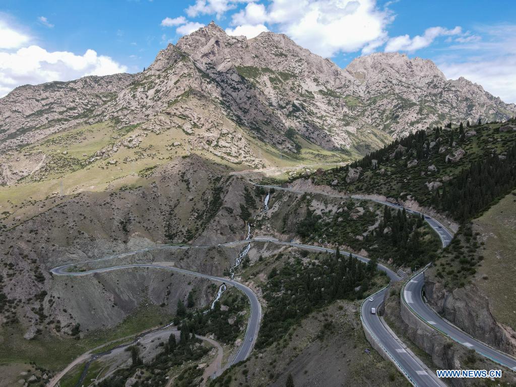 Scenery of Duku Highway in Xinjiang