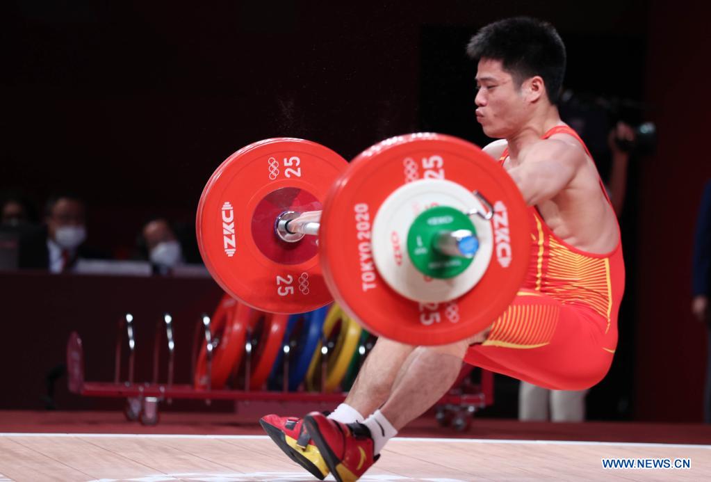 Confident Li pockets China's 2nd weightlifting gold at Tokyo 2020