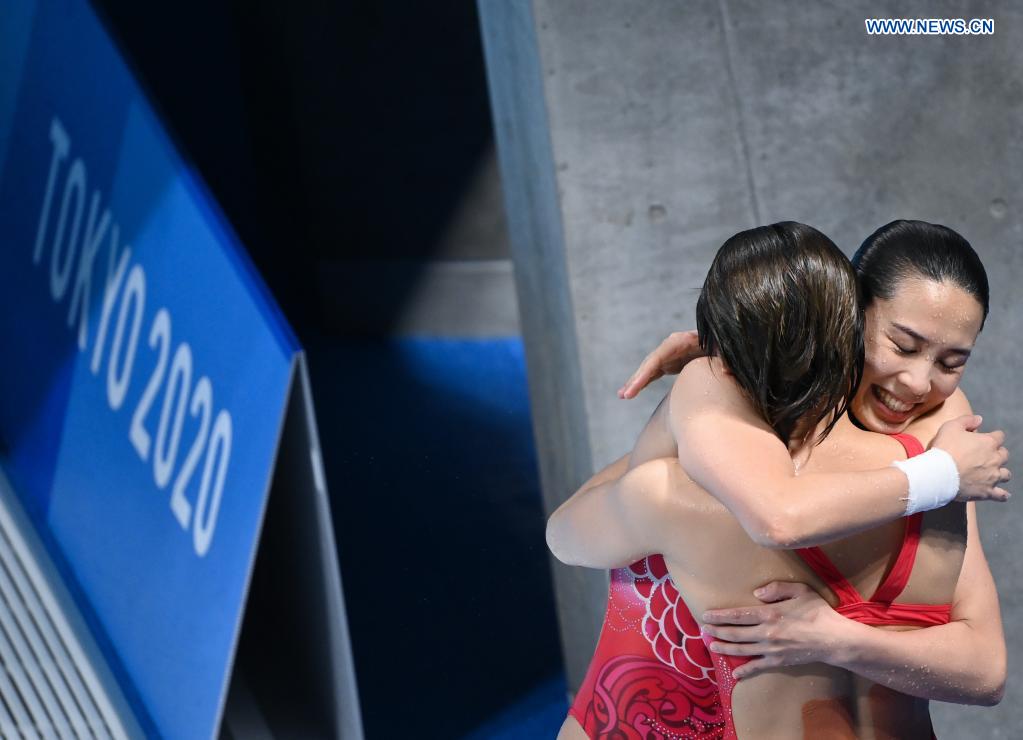 China claims 5th consecutive gold in women's synchronised 3m springboard at Tokyo 2020