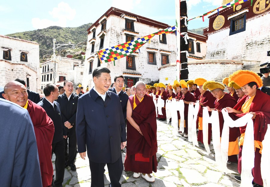 Xinhua Headlines: Xi inspects Tibet, stressing lasting stability, high-quality development