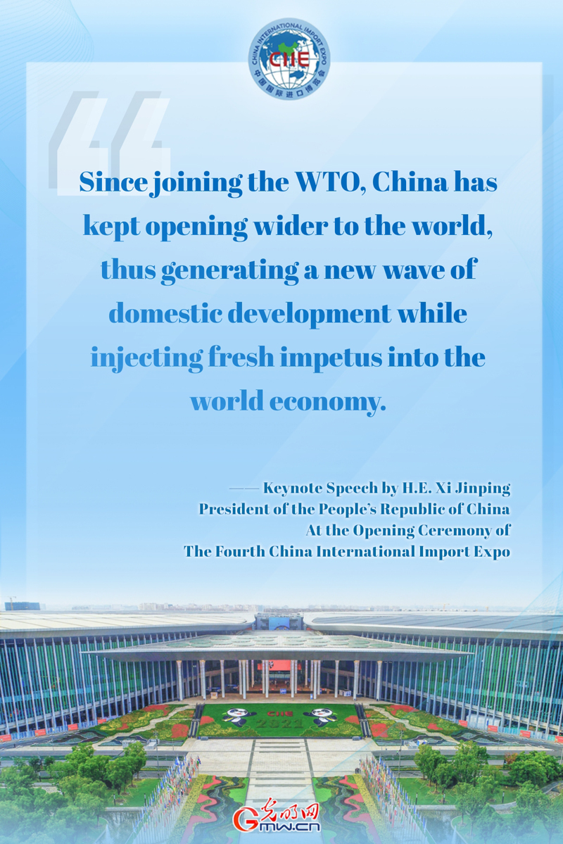 Infographics: President Xi's keynote speech at the opening ceremony of the 4th CIIE