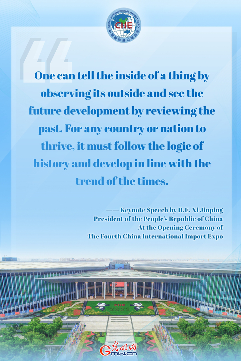 Infographics: President Xi's keynote speech at the opening ceremony of the 4th CIIE