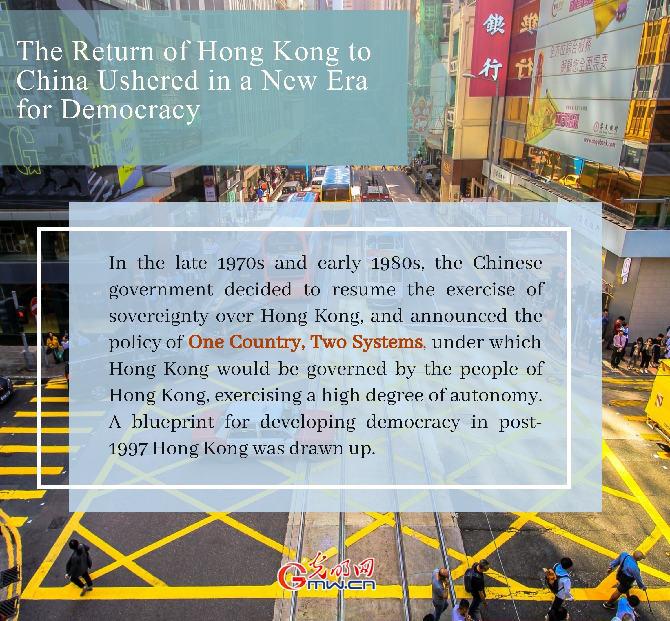 Infographic: the return of Hong Kong to China ushered in a new era for democracy