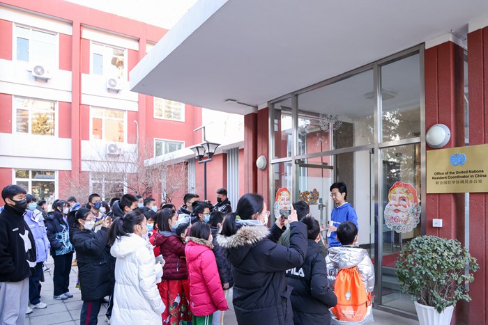 Junior Culture Ambassadors visit UN Office in China