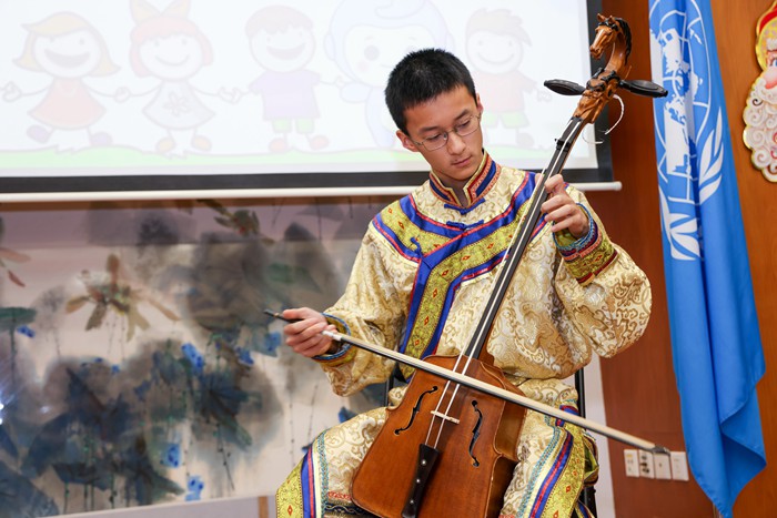 Junior Culture Ambassadors visit UN Office in China