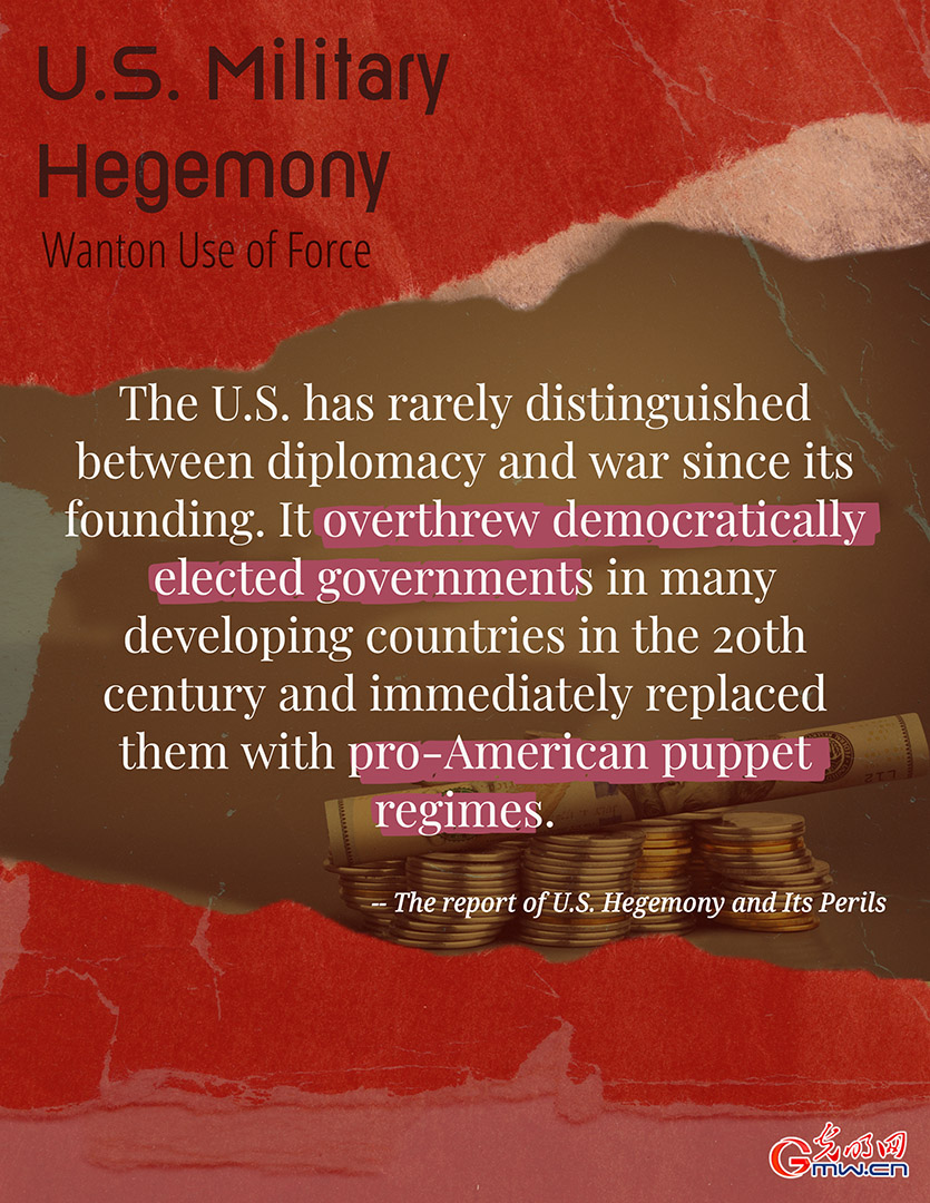 U.S. Military Hegemony -- Wanton Use of Force