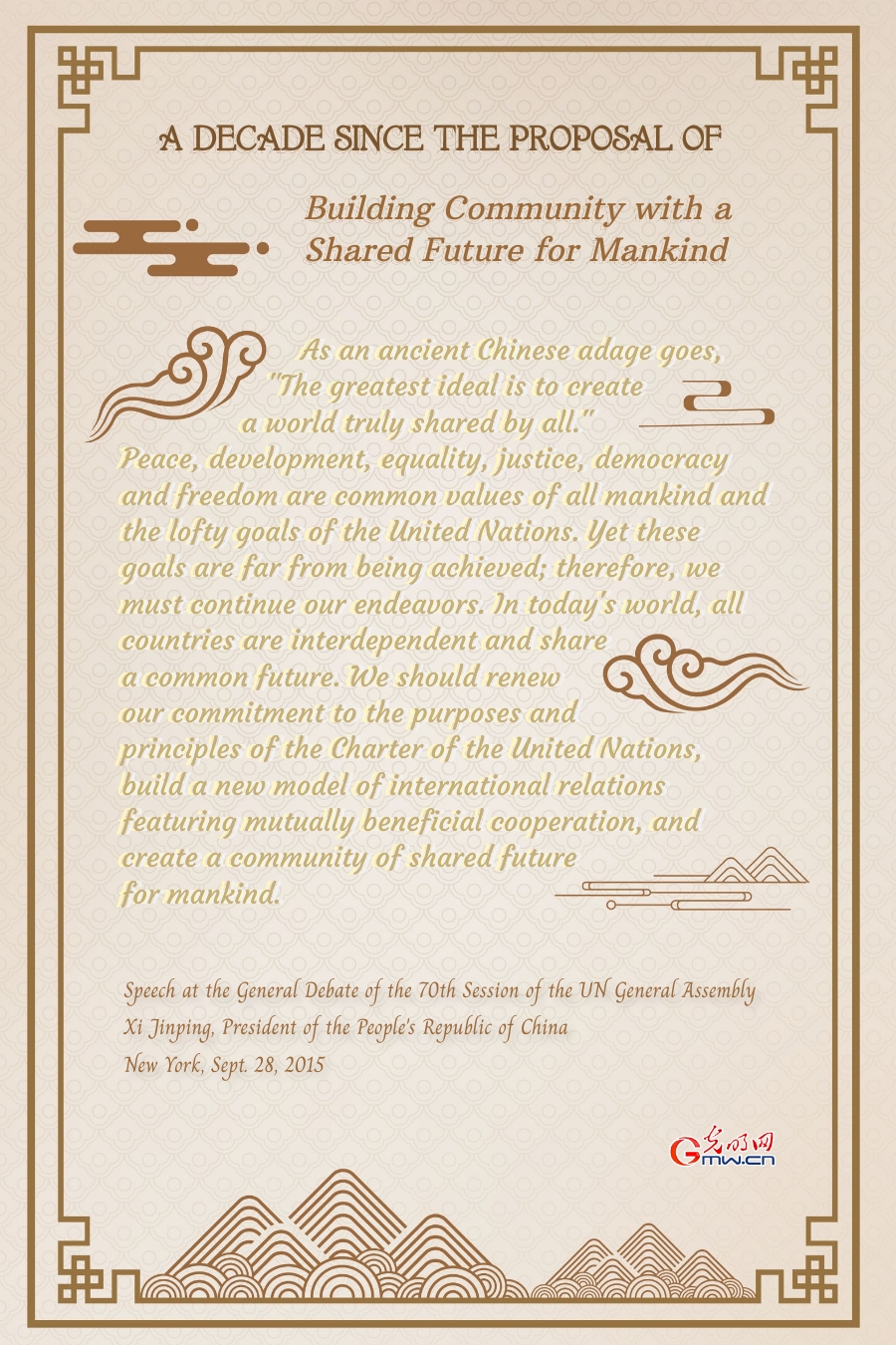 Review: A decade since the proposal of building community with a shared future for mankind