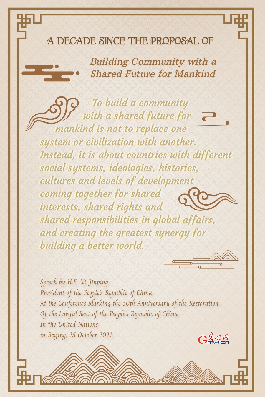 Review: A decade since the proposal of building community with a shared future for mankind