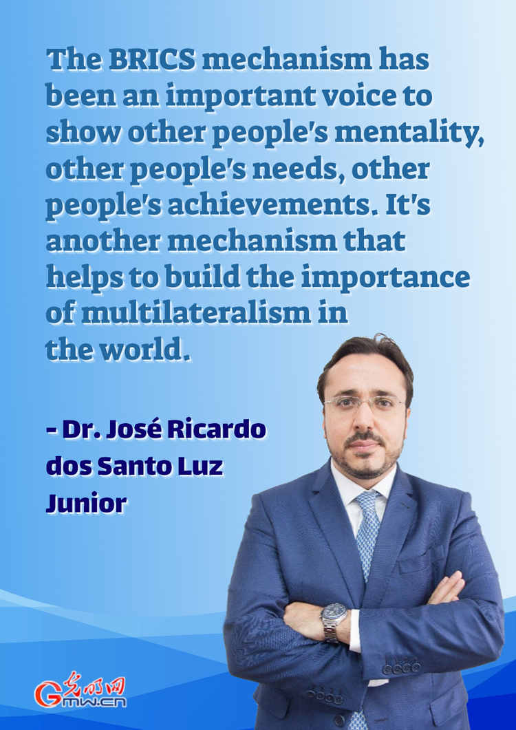 Dr. José Ricardo on the importance of BRICS mechanism in promoting multilateralism and facilitating cooperation among emerging economies