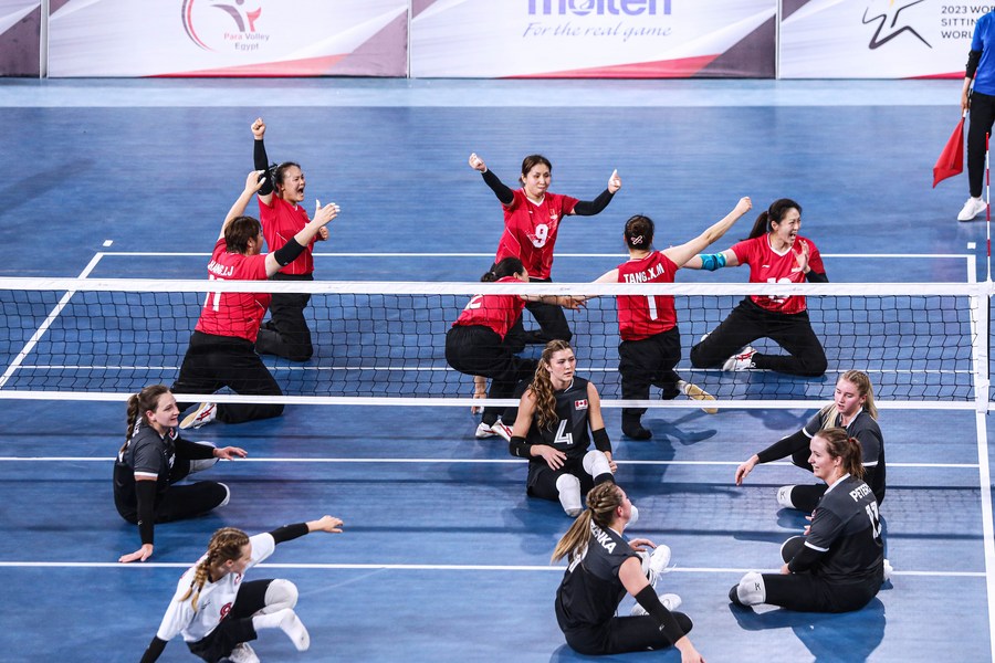 China wins women's sitting volleyball World Cup title