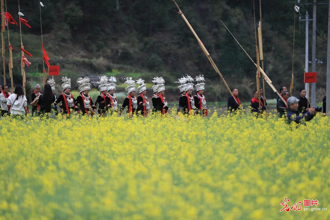 Zhaolong Festival celebrated in Miao Village in SW China's Guizhou