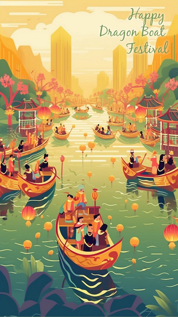 Posters: traditional celebration of Dragon Boat Festival