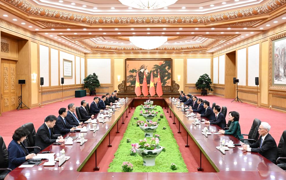 Xi meets Vietnamese PM