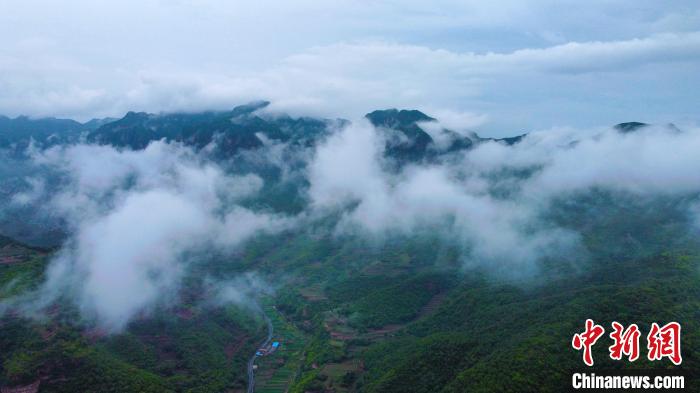 Amazing scenery of sea of clouds after rain in C China’s Henan Province