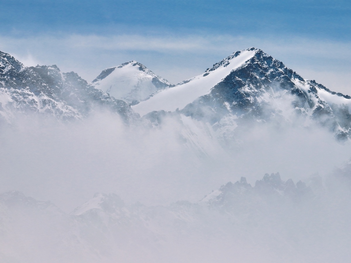 The beauty of Baersi Snow Mountain in Zhangye