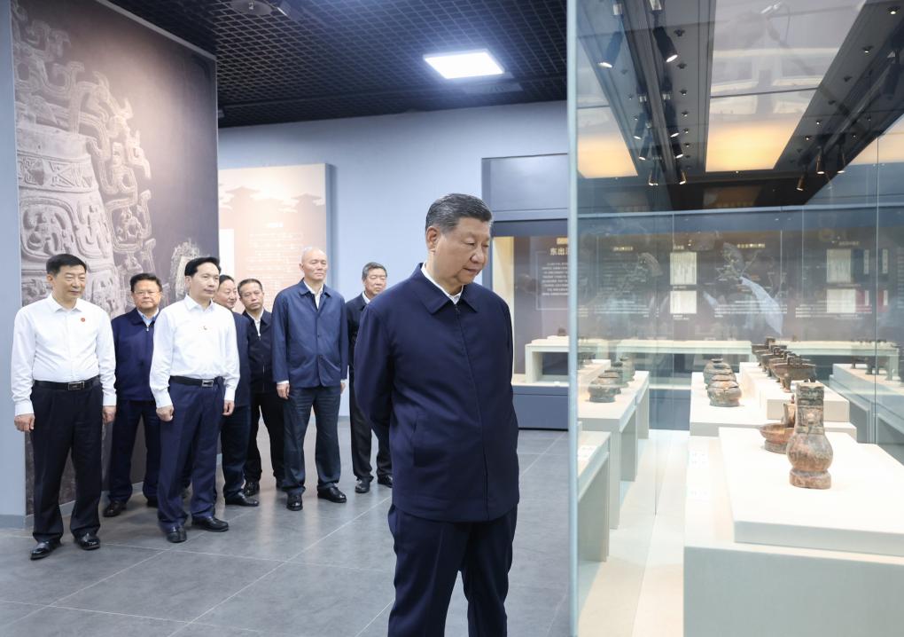 Xi makes inspections in NW China's Shaanxi, Gansu provinces