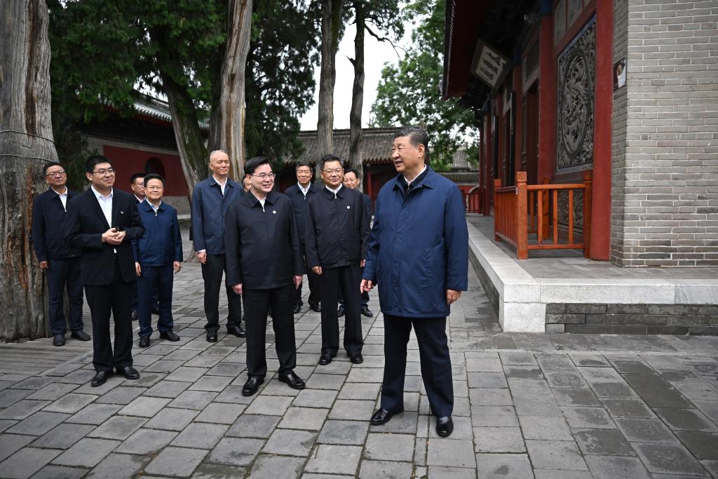 Xi makes inspections in NW China's Shaanxi, Gansu provinces