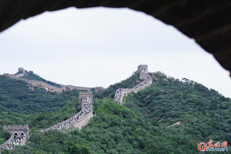 Scenery of Badaling Great Wall during summertime