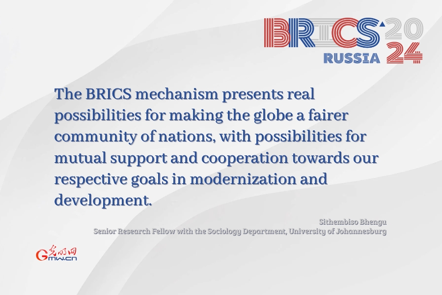 Posters: Experts' opinions on BRICS becoming key driver for global peace and governance