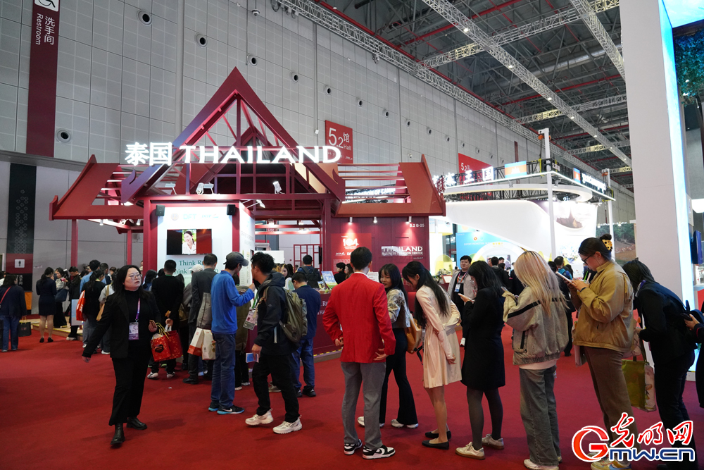 Country exhibition area attracts visitors' attention at 7th CIIE in E China's Shanghai