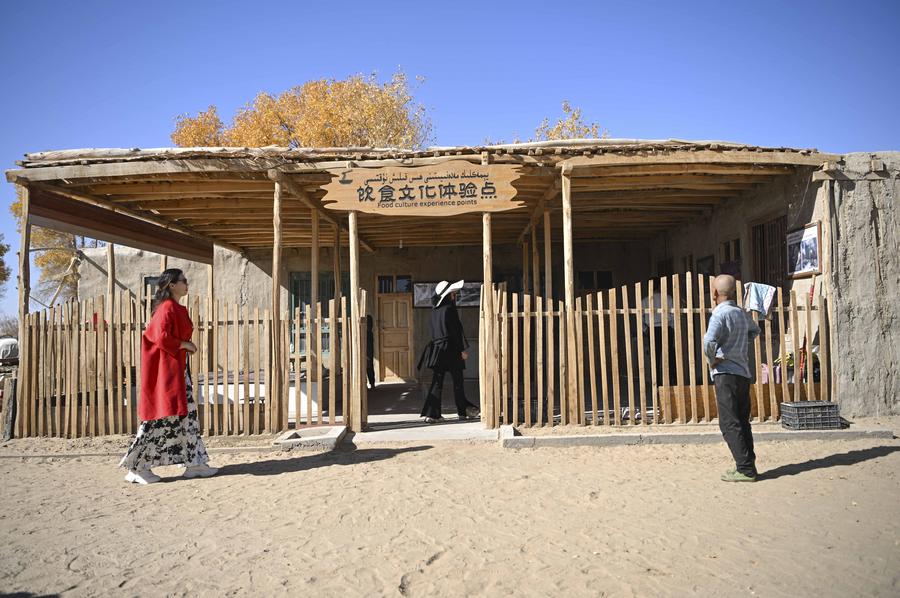 InPics: Relocated villagers in NW China's Xinjiang embrace better life